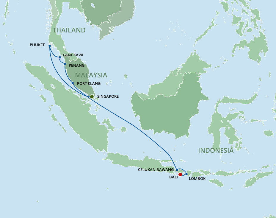 Bali, Malaysia & Thailand Cruise Celebrity Cruises (12 Night Cruise from Singapore to Bali) Bali, Malaysia & Thailand Cruise Celebrity Cruises (12 Night Cruise from Singapore to Bali)
