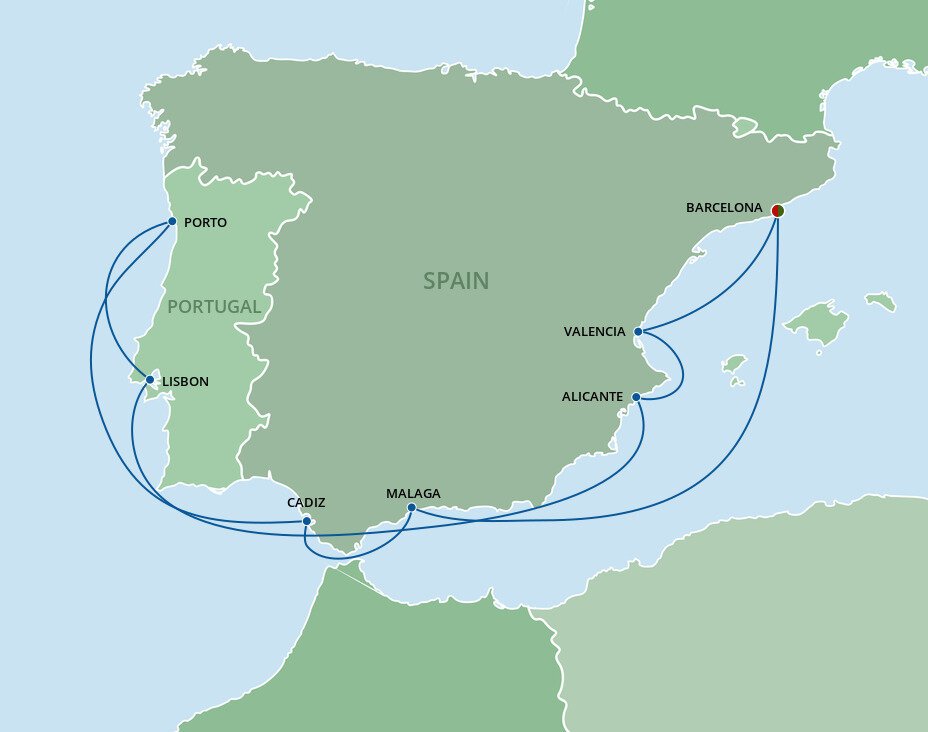 top deck tour spain and portugal