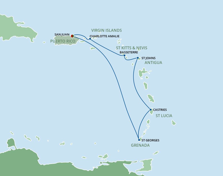 southern caribbean islands cruises