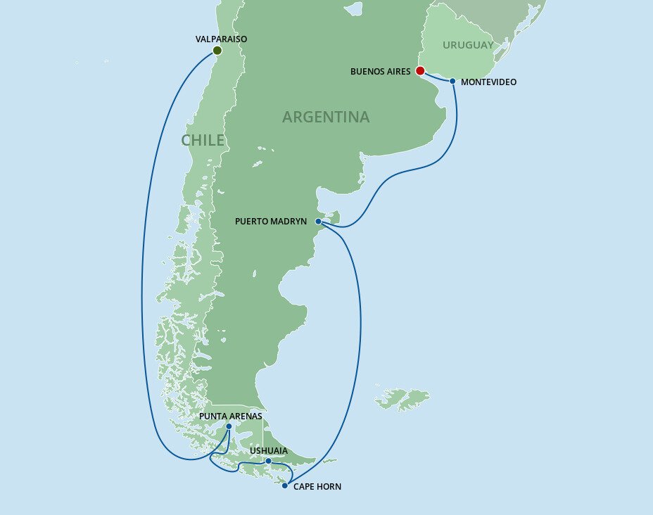 Patagonia & Argentina Cruise - Celebrity Cruises (12 Night Cruise from
