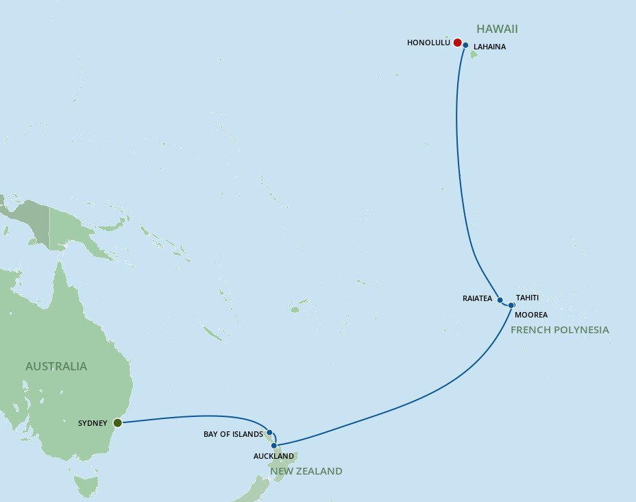 hawaii tahiti new zealand cruise