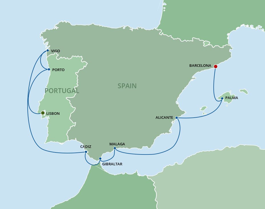 Best Of Spain & Portugal Celebrity Cruises (10 Night Cruise from