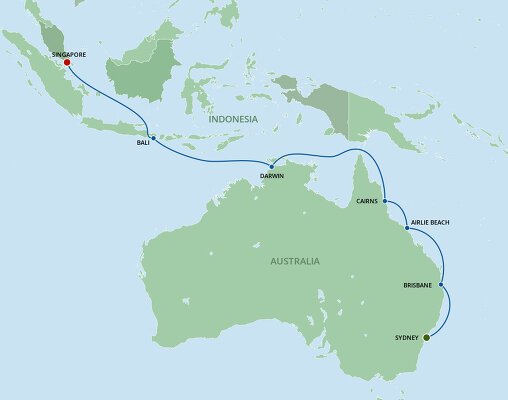 repositioning cruise australia to singapore
