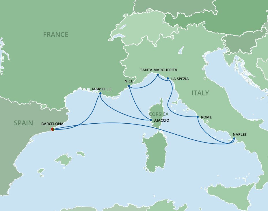 italian and french riviera cruises