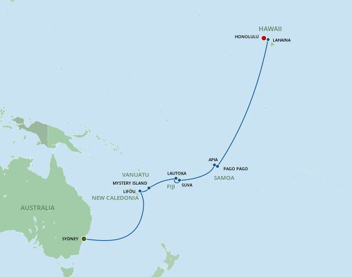 cruises to south pacific 2025