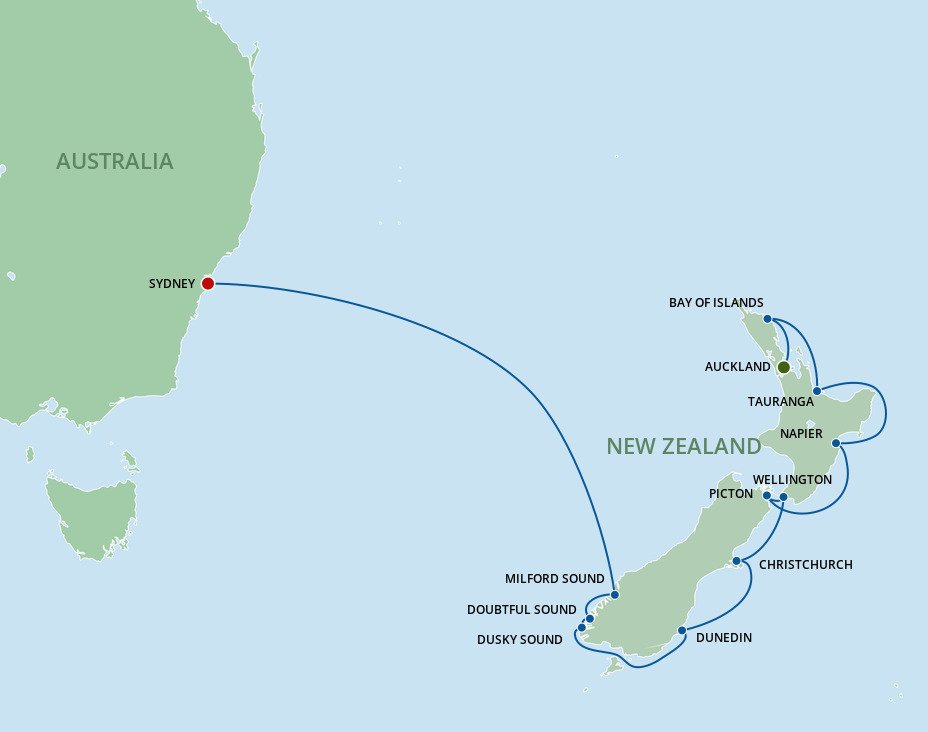 Cruises From Auckland To Sydney - 2024-2027 Seasons