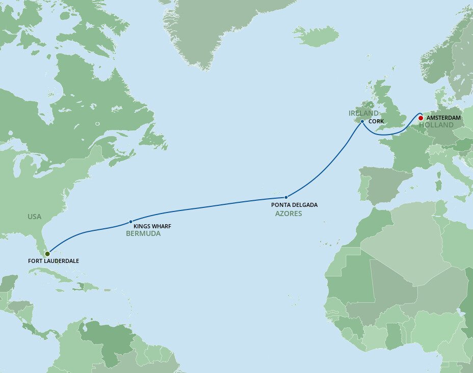 transatlantic cruises to amsterdam