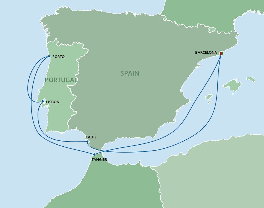 cruises spain portugal morocco