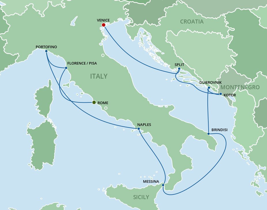 Cruises Out Of Venice Italy 2025
