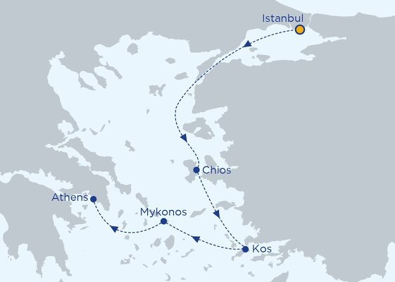 cruise istanbul to athens 2024
