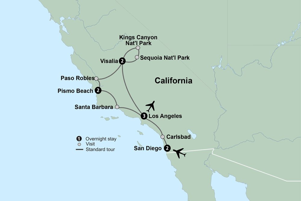 Sequoia and Kings Canyon National Parks Collette (10 Days From San Sequoia and Kings Canyon National Parks Collette (10 Days From San