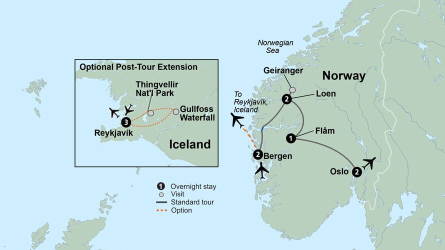 Highlights of Norway Collette (8 Days From Oslo to Bergen)