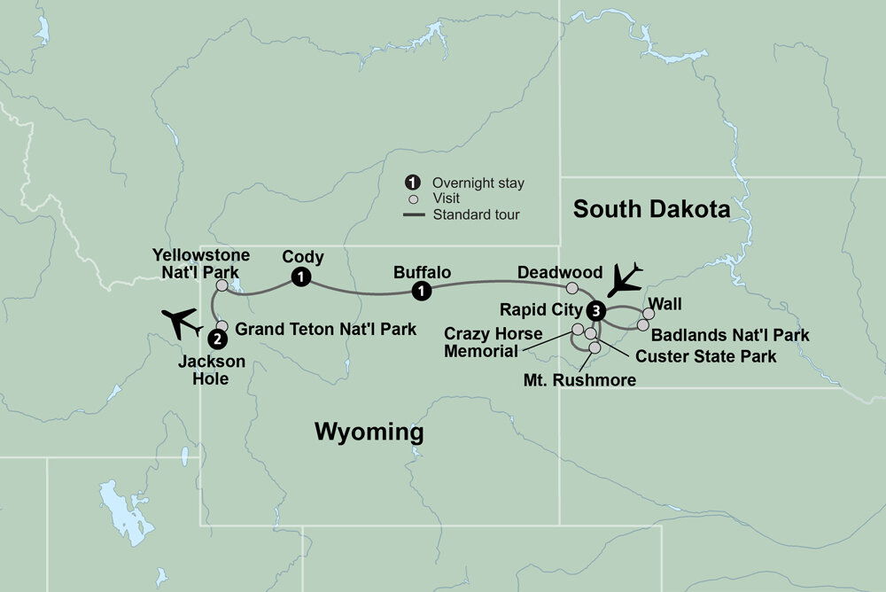 Collette Country America's Cowboy Country - Collette (8 Days From Rapid City to Jackson)