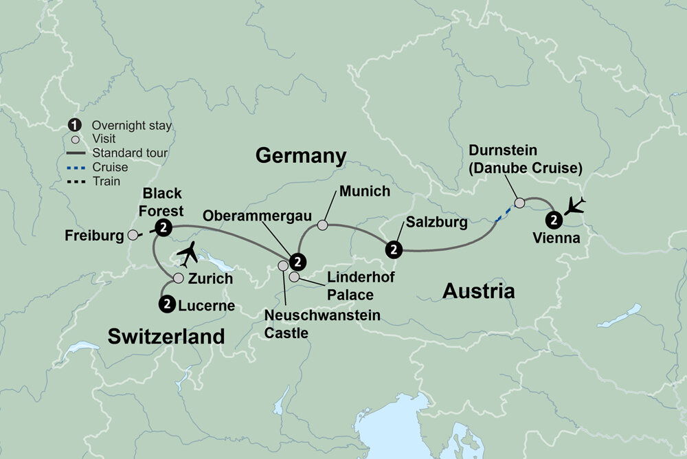 Exploring the Alpine Countries - Collette (11 Days From Vienna to Lucerne)