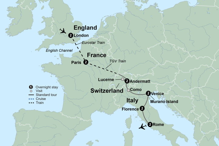 Tours from London to Rome | 2026-2028 | Global Journeys