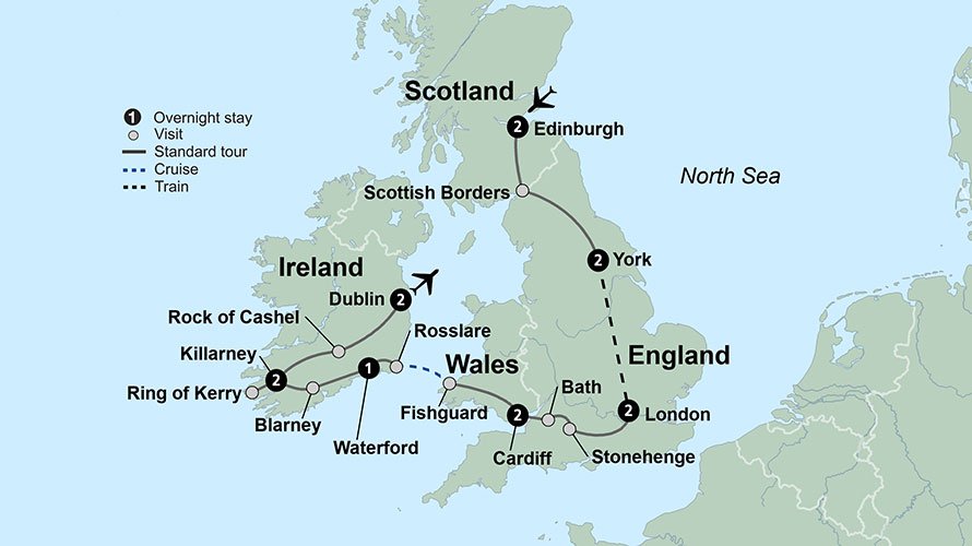 Exploring Britain and Ireland Collette 14 Days From Edinburgh