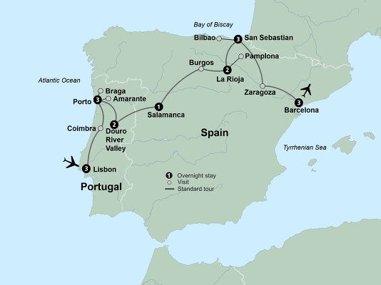 Spain & Portugal Coach Tours - 2024-2026 Seasons