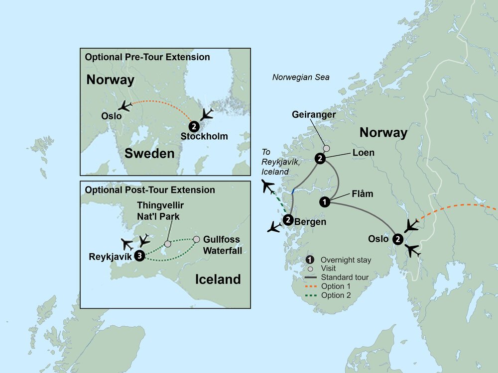Highlights of Norway Collette (8 Days From Oslo to Bergen)