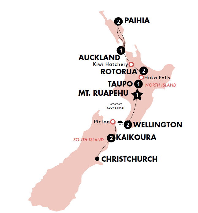 Northern 'Choice' Plus Kaikoura - Contiki (12 Days From Auckland To ...