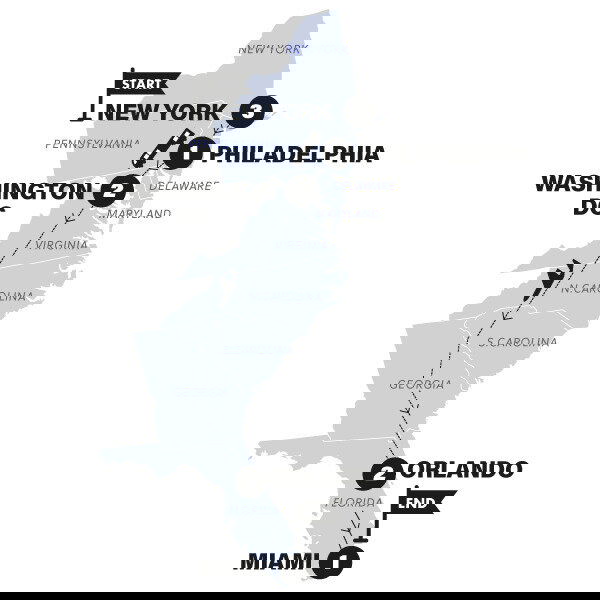 Itinerary Days In New York Watch Online USA: New York To Miami