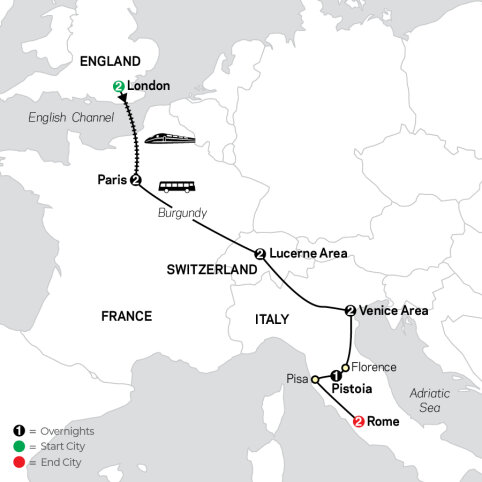 Tours from London to Rome | 2026-2028 | Global Journeys