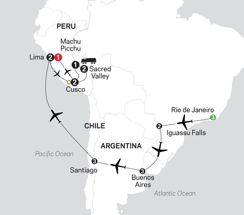 tour brasil argentina chile y peru