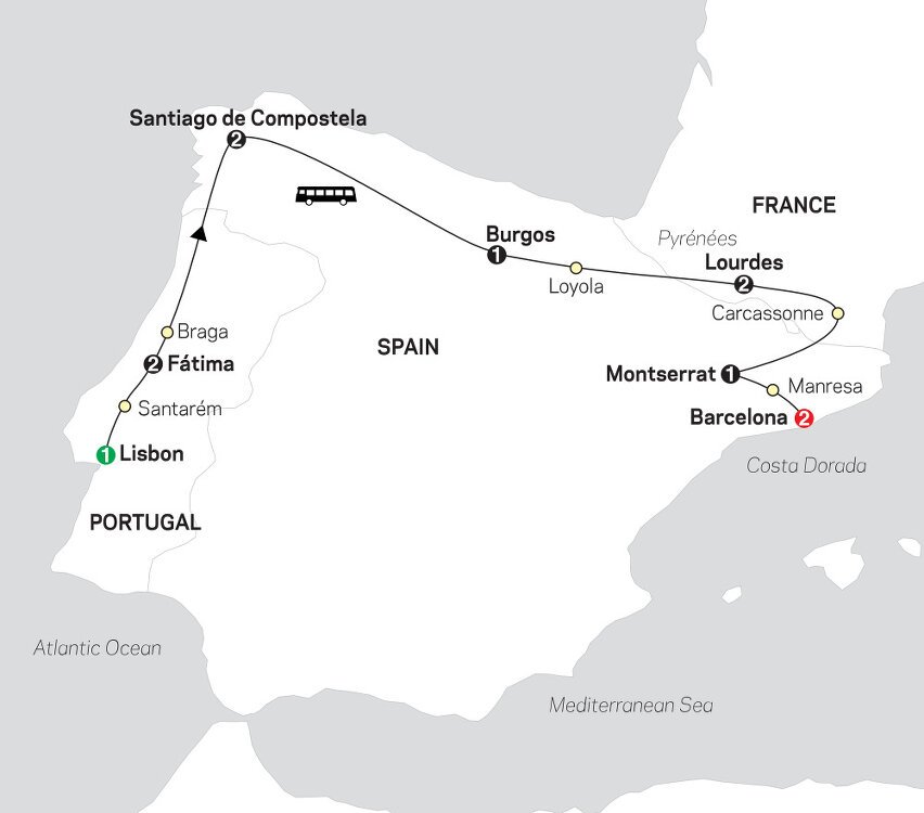 Fatima, Lourdes & Shrines of Spain - Cosmos (12 Days From Lisbon to ...