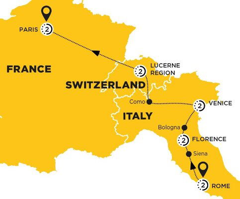 Paris To Rome Distance Tours from Rome to Paris - 2022, 2023 & 2024 Seasons