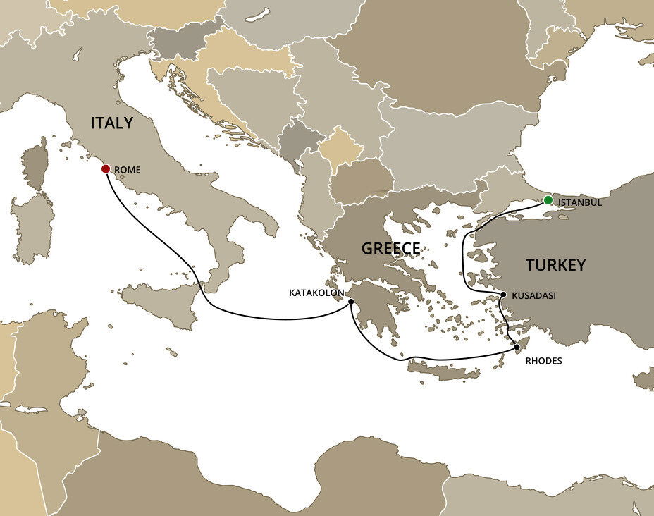 Greece And Turkey - Cunard (7 Night Cruise from Istanbul to Rome)