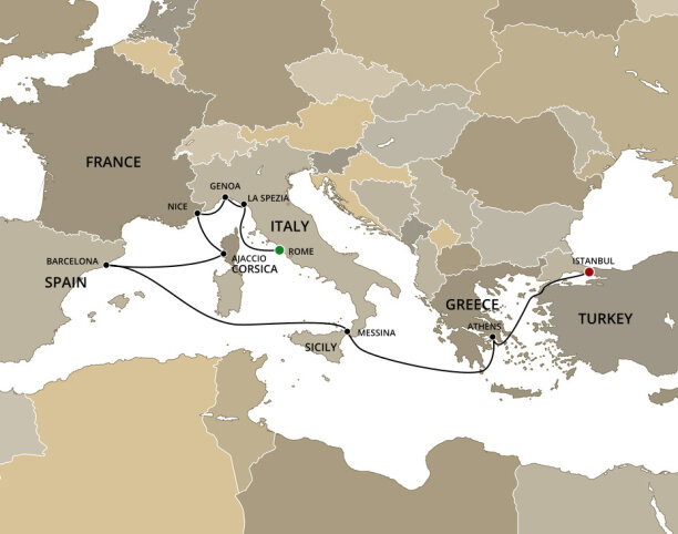 Cruises from Rome to Istanbul | 2026-2028 | Global Journeys