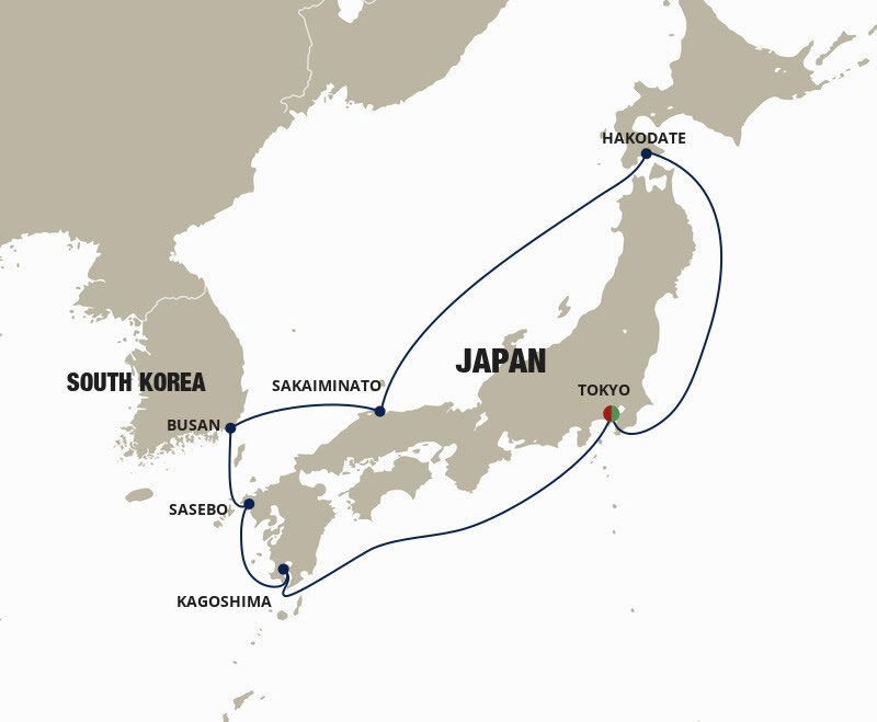 Japan Circumnavigation - Cunard (9 Night Roundtrip Cruise from Tokyo)