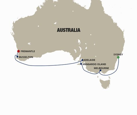 Cruises from Sydney to Perth - 2023 & 2024 Seasons