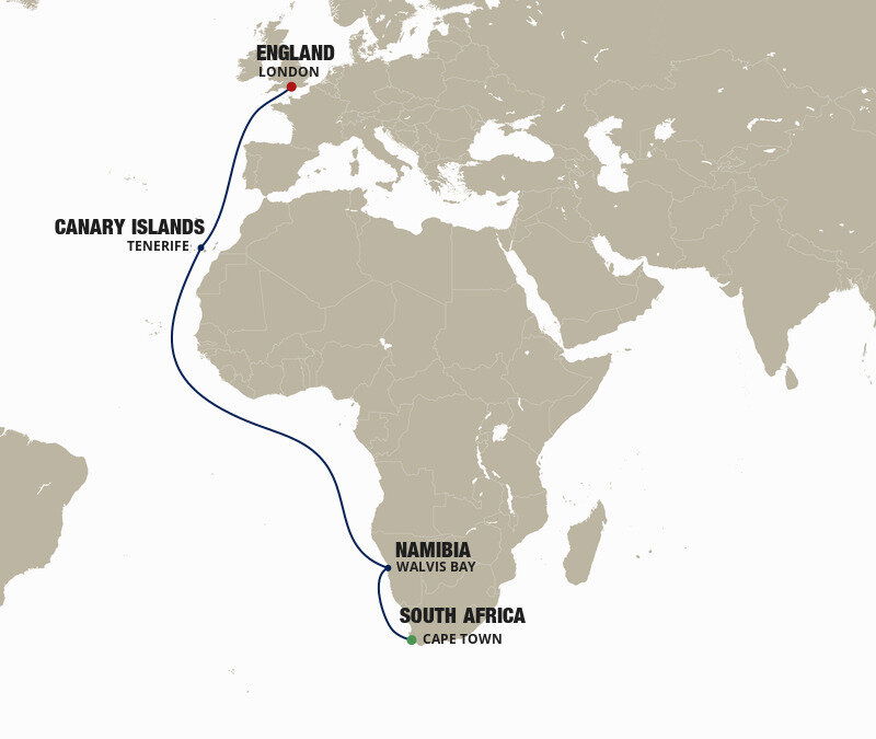 Cape Town To Southampton Cunard (16 Night Cruise from Cape Town to London) Cape Town To Southampton Cunard (16 Night Cruise from Cape Town to London)