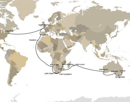 Cruises from USA to Australia - 2023-2025 Seasons