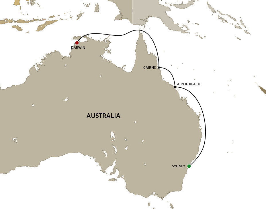Sydney To Darwin Cunard (8 Night Cruise from Sydney to Darwin) Sydney To Darwin Cunard (8 Night Cruise from Sydney to Darwin)