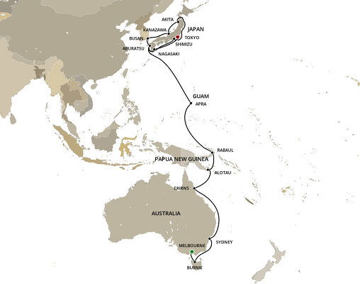 cruises from australia to japan 2023