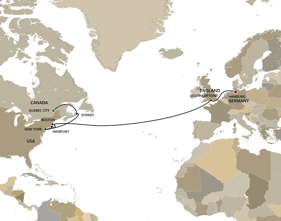 Transatlantic Crossing, New England And Canada, 14 Nights – IYSAJP