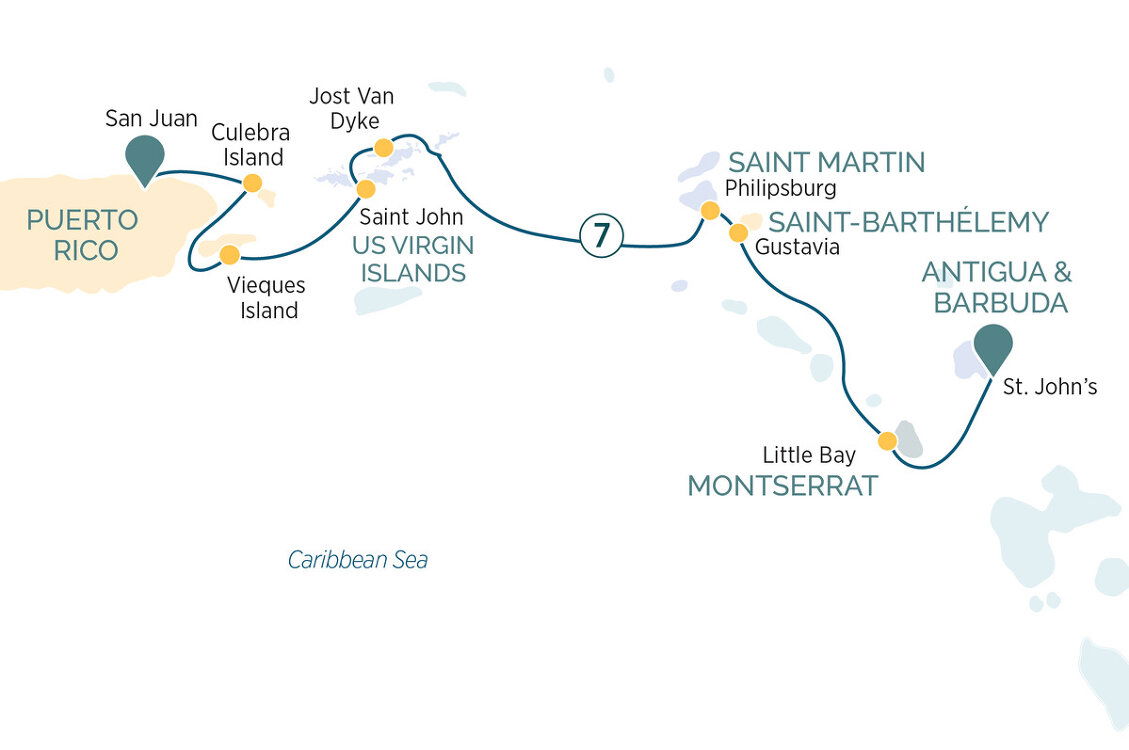 8 Day Caribbean Yachting Hideaways Itinerary (Emerald Cruises)