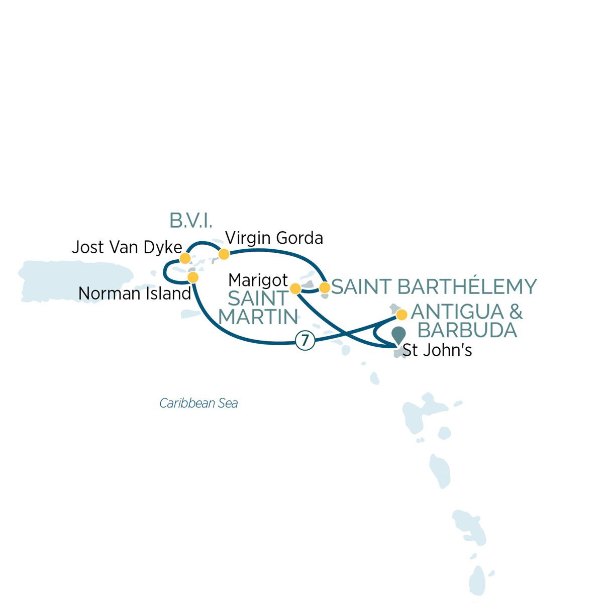 British Virgin Islands & French West Indies Emerald Cruises (7 Night