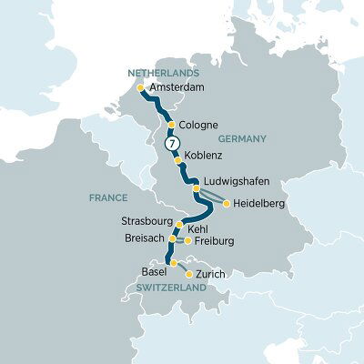 River Cruises from Zurich to Amsterdam - 2023 & 2024 Seasons