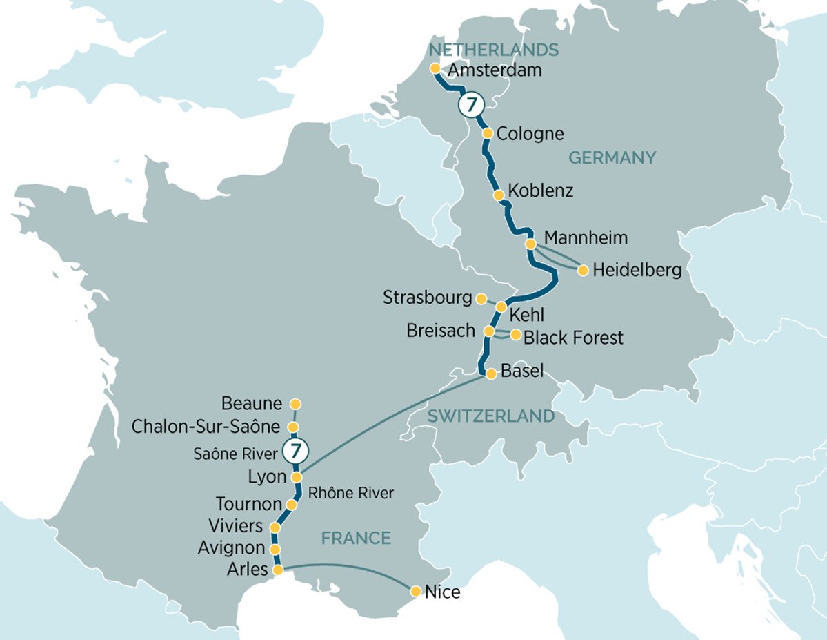 Discover the Rhine & Rhone Rivers - Emerald Cruises (14 Night Cruise 