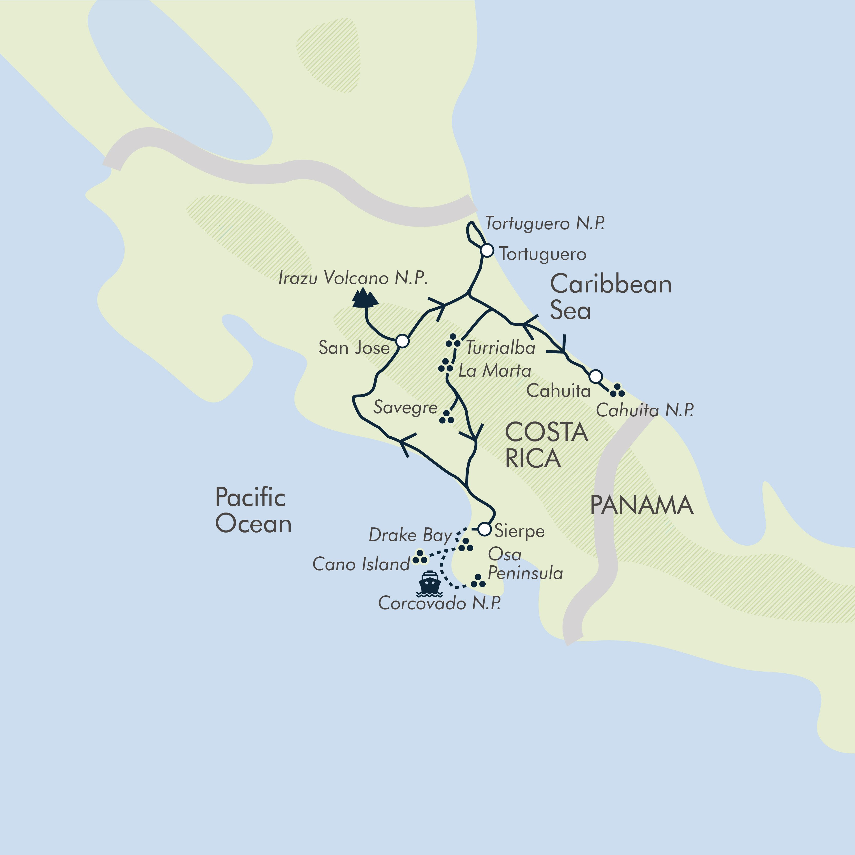 Costa Rica's Coastal Secrets - Exodus (15 Days From San Jose to San Jose)