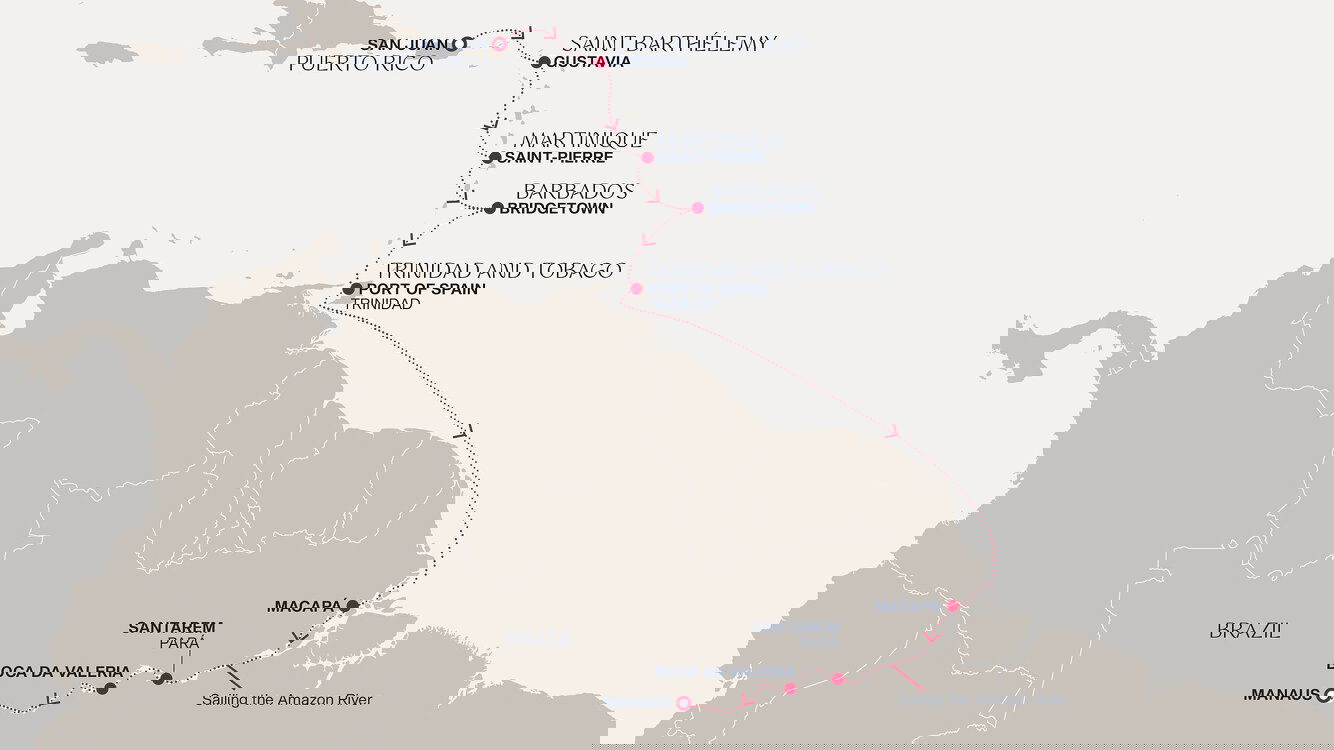 13 Day A Journey Of Amazon Exploration & Cultural Discovery Itinerary (Explora Journeys)