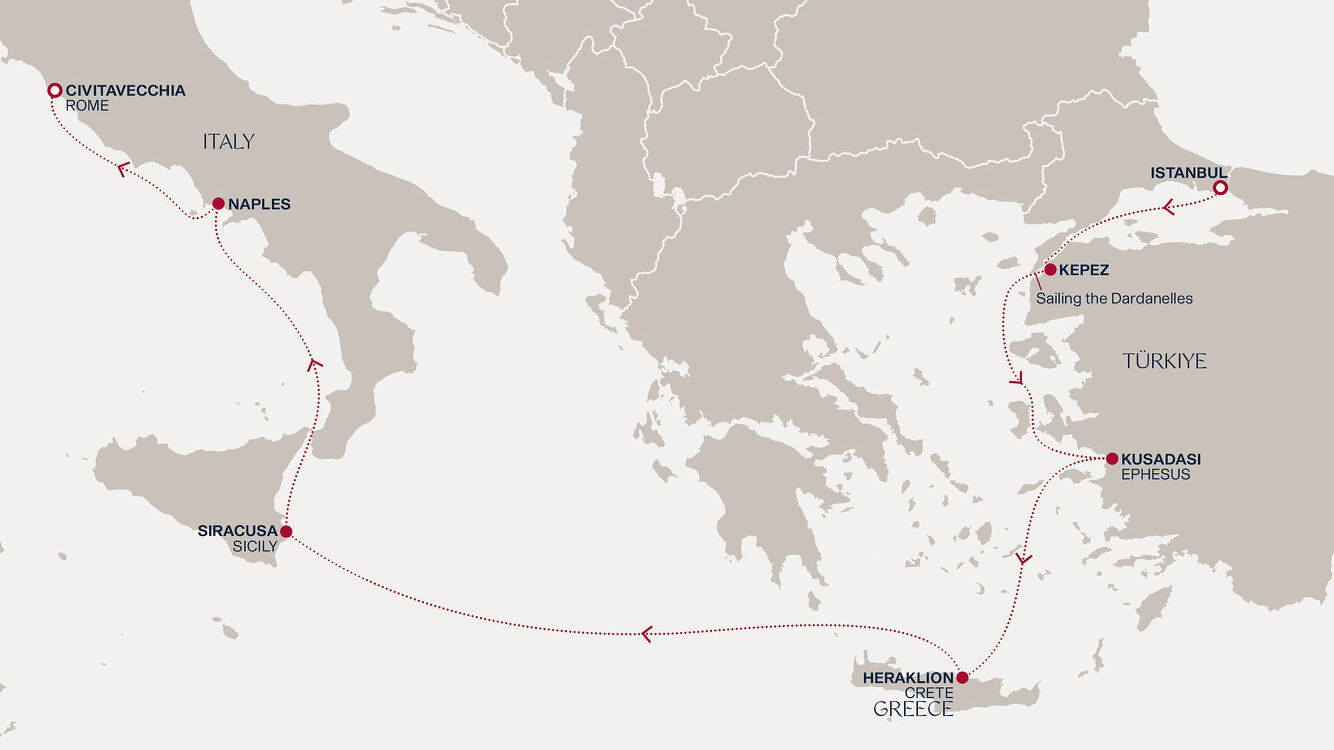 Turkey To Rome Map A Journey Through Istanbul's Cosmopolitan Vibrancy to Rome's Timeless ...