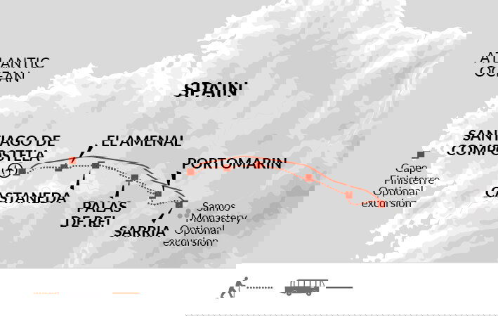 12 Day Walking the Camino de Santiago Itinerary (Explore)