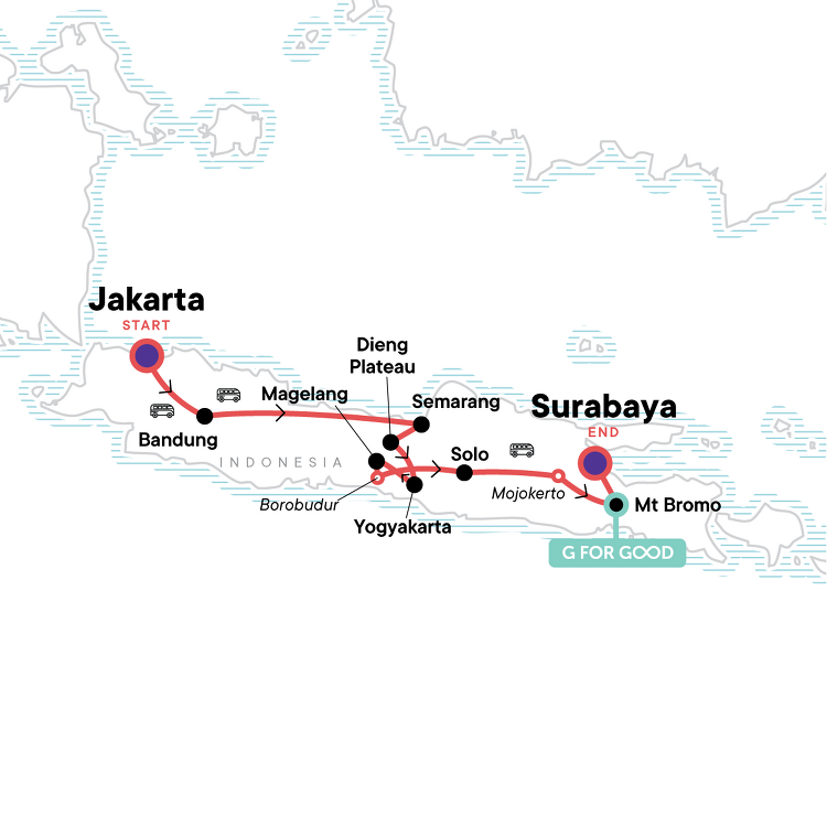 Indonesia: Absolute Java - G Adventures (15 Days From Jakarta to Surabaya)