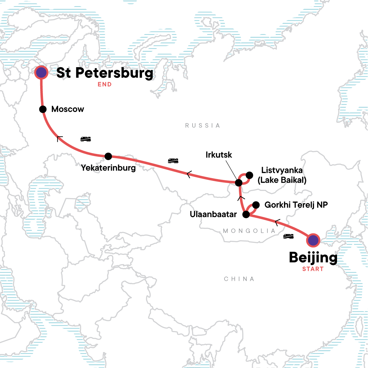 Trans-Mongolian Express - G Adventures (19 Days From Beijing To St ...