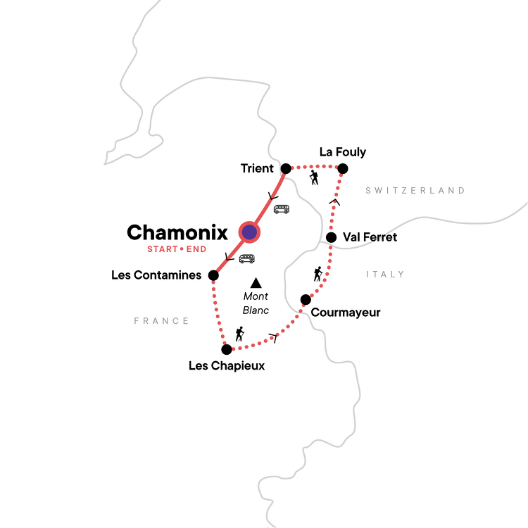 Trekking Mont Blanc G Adventures (10 Days From ChamonixMontBlanc to