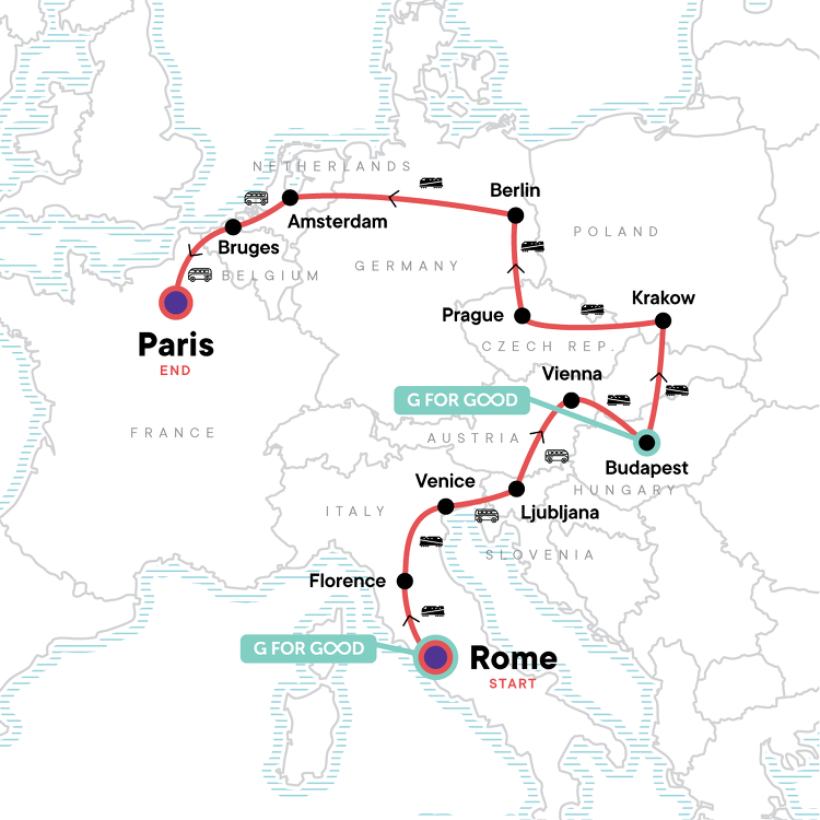 travel time from rome to paris