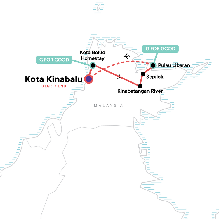 Borneo East Sabah Adventure G Adventures (8 Days From Kota Kinabalu